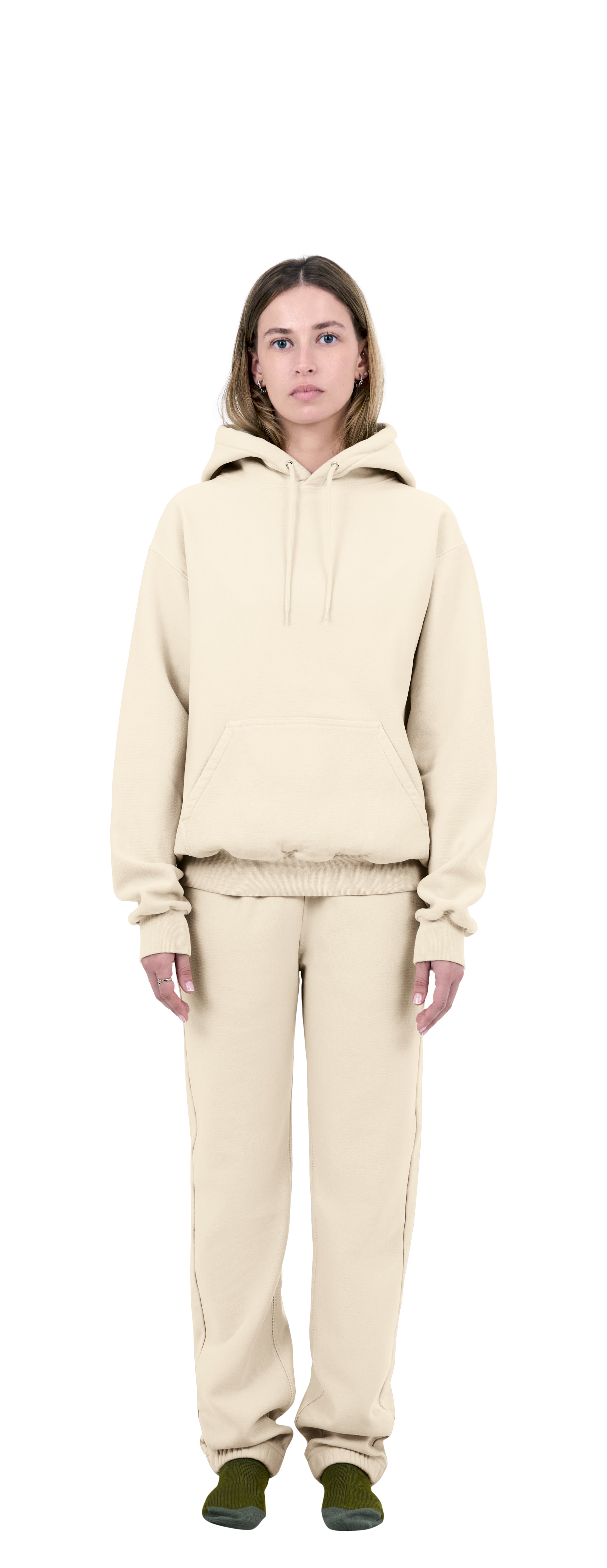 Classic Sweatpants Crossgrain, Ivory