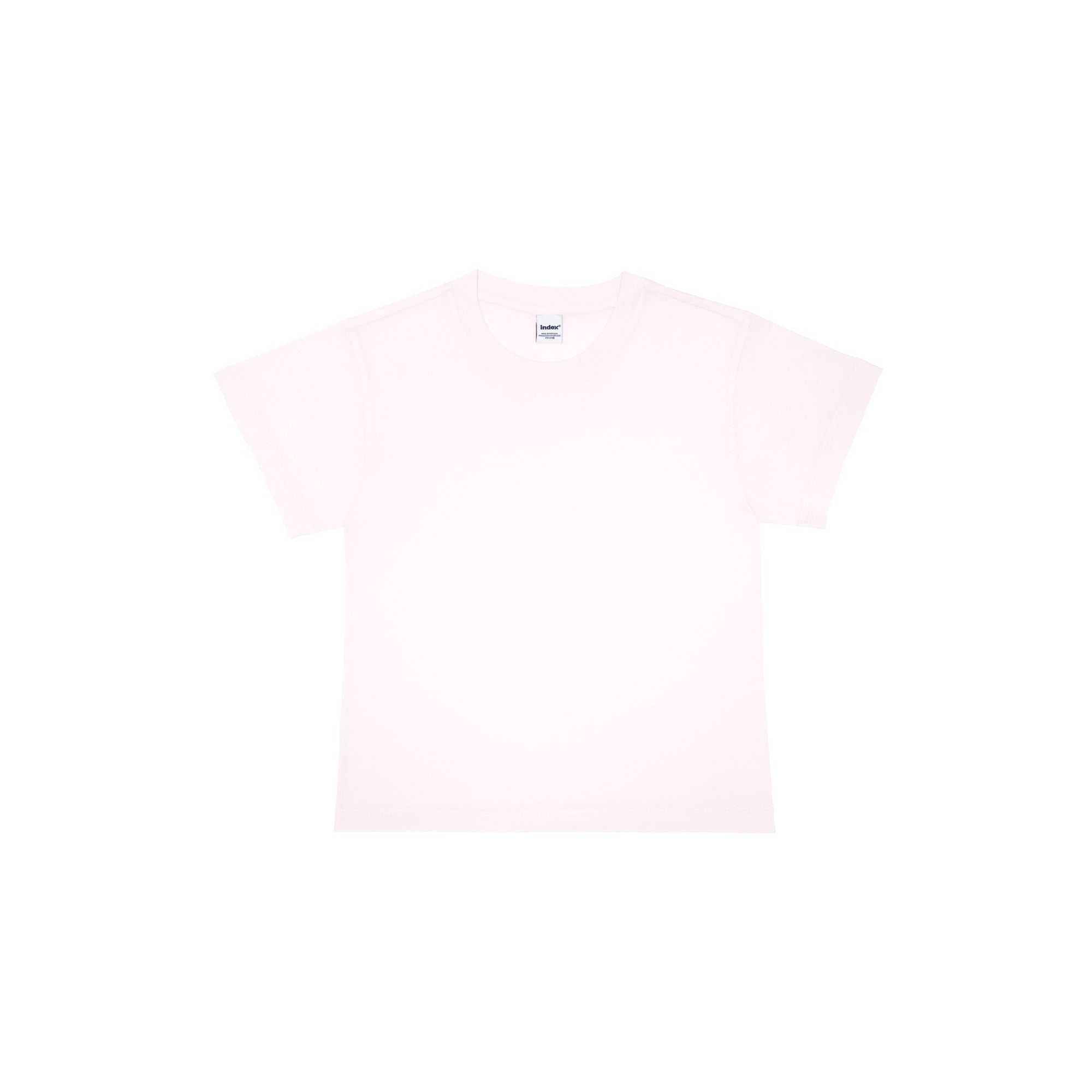 Cropped T-Shirt, Pink Veil
