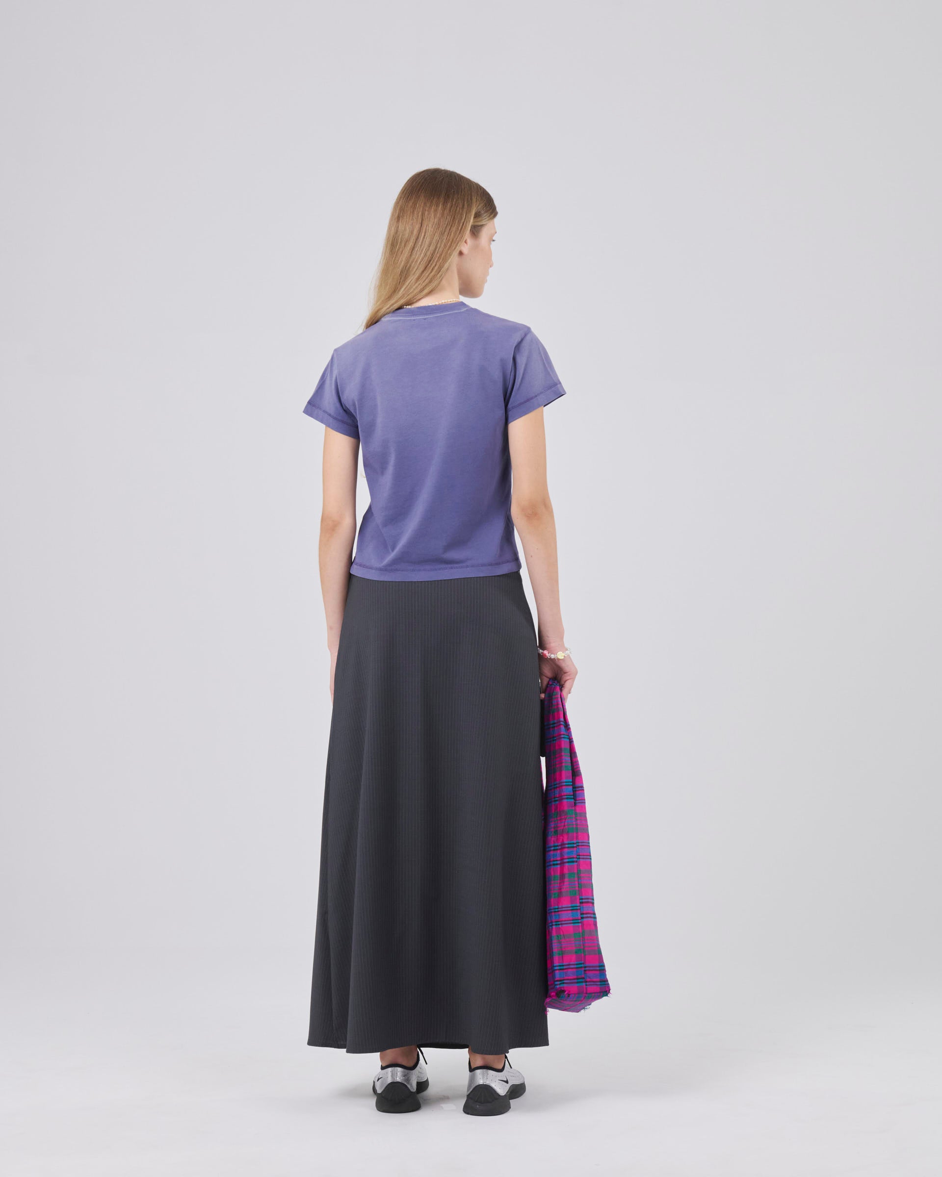 Cropped T-Shirt, Navy Fade
