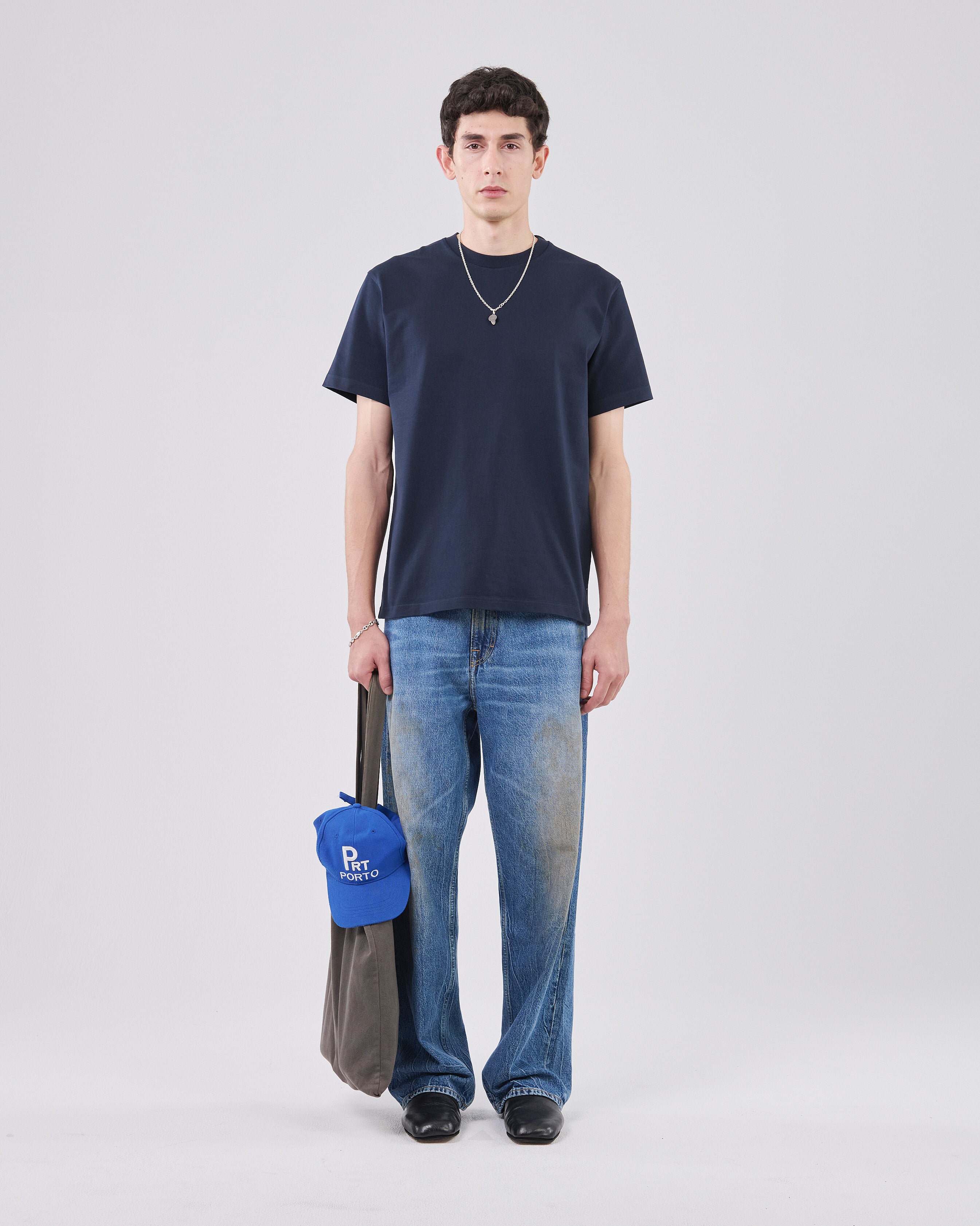 Boxy T-Shirt, Dark Navy