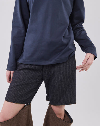 Boxy Longsleeve, Dark Navy