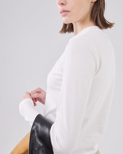Lightweight Longsleeve, True White