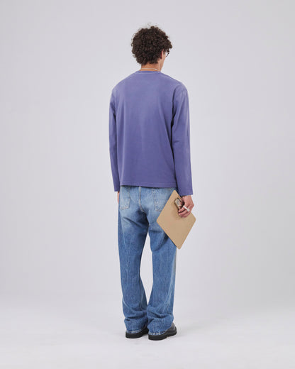 Boxy Longsleeve 135, Navy Fade