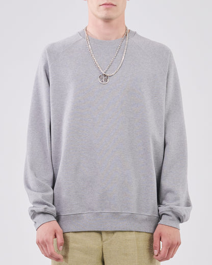 Raglan Sweatshirt, Grey Mescla