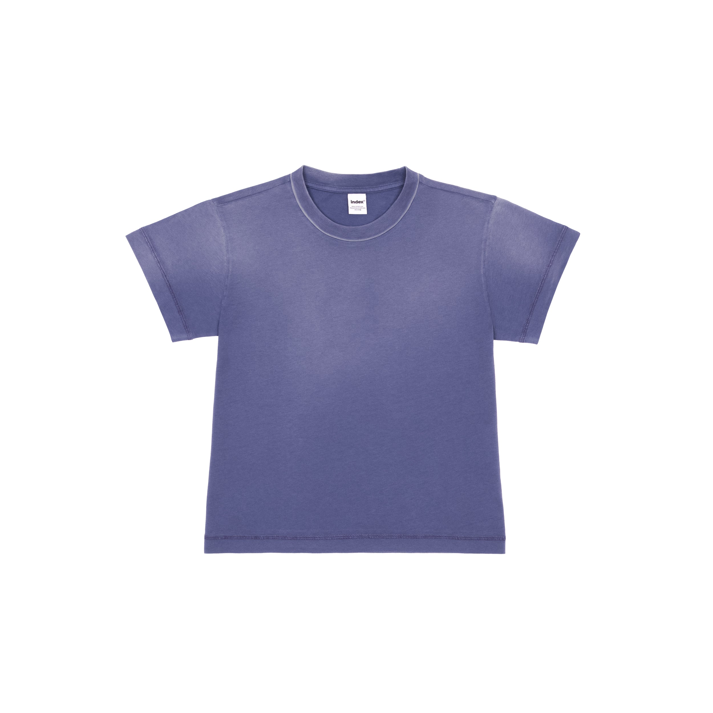 Cropped T-Shirt, Navy Fade