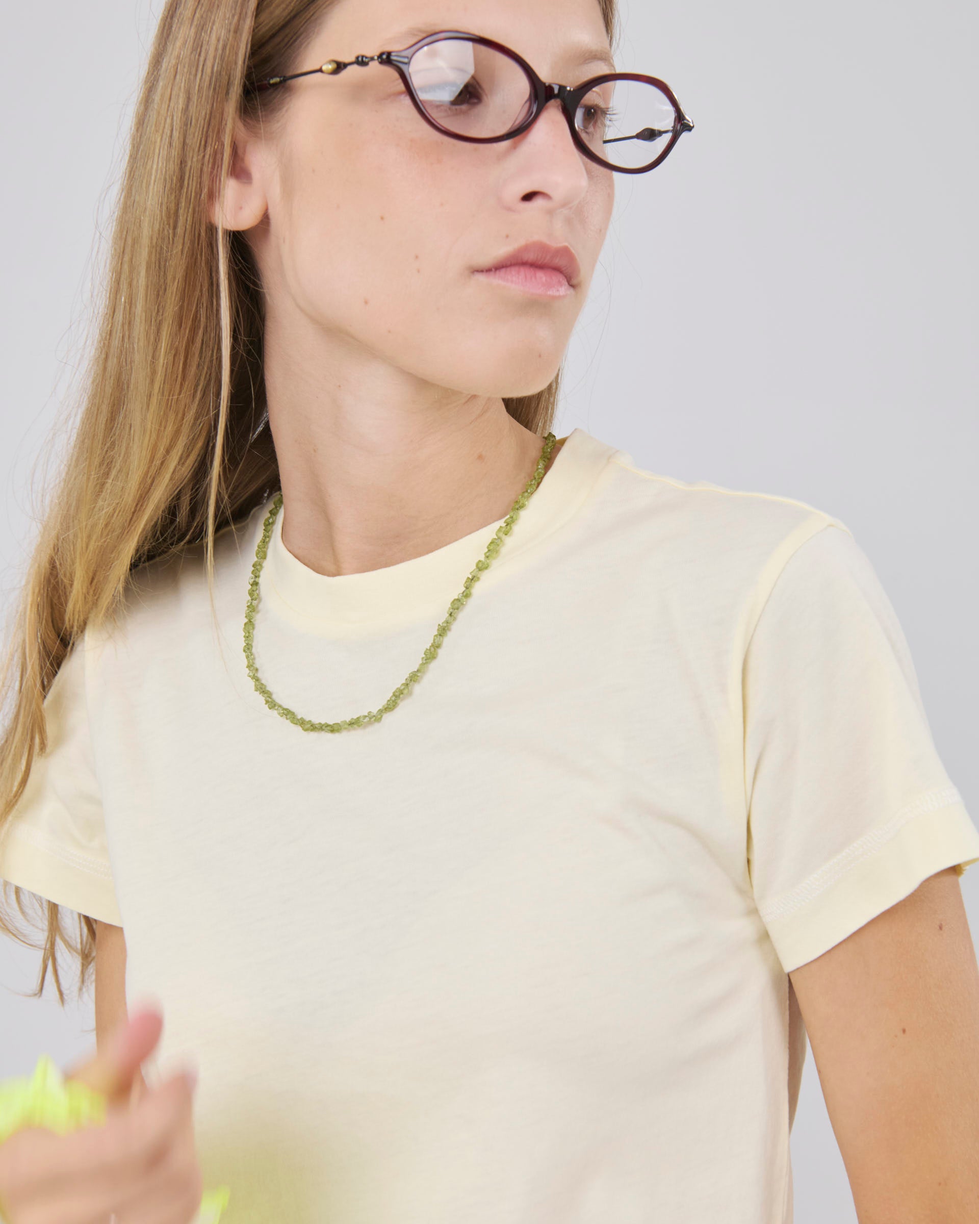 Cropped T-Shirt, Lemon Peel