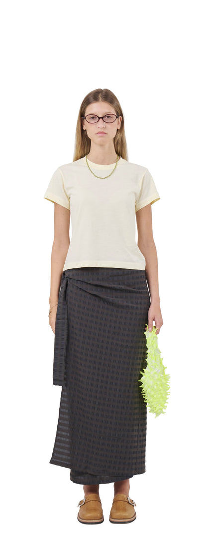 Cropped T-Shirt, Lemon Peel