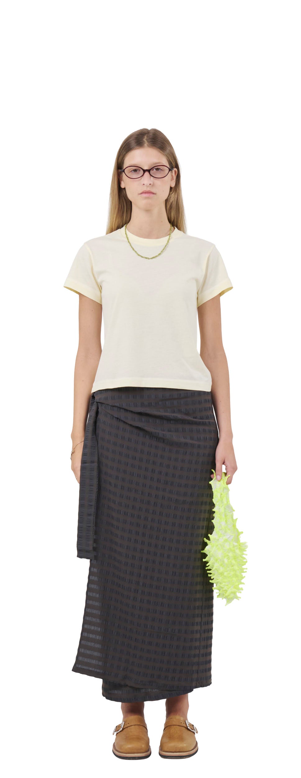 Cropped T-Shirt, Lemon Peel
