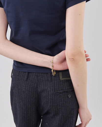 Cropped T-Shirt, Dark Navy