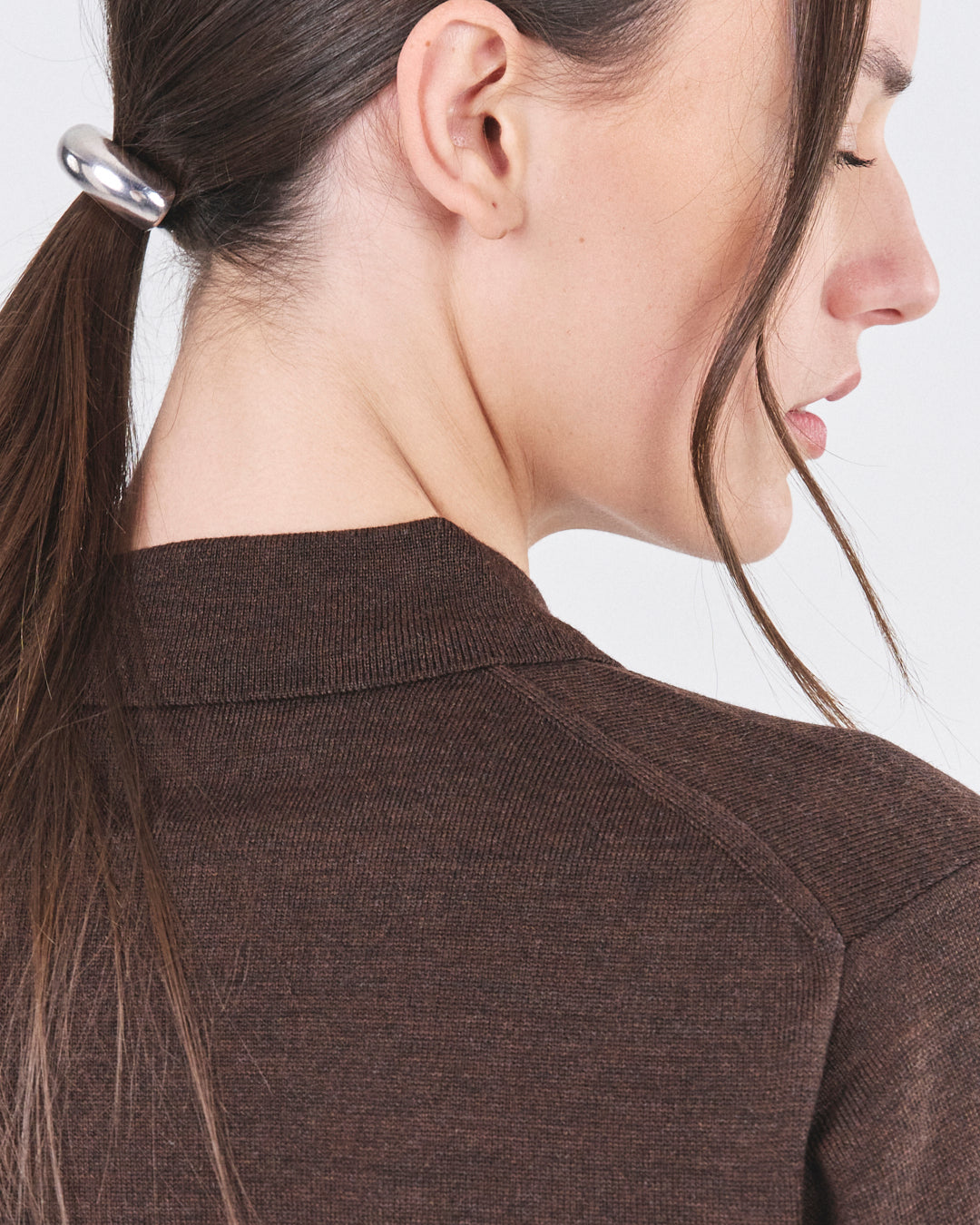Longsleeve Polo, Ebony Ash