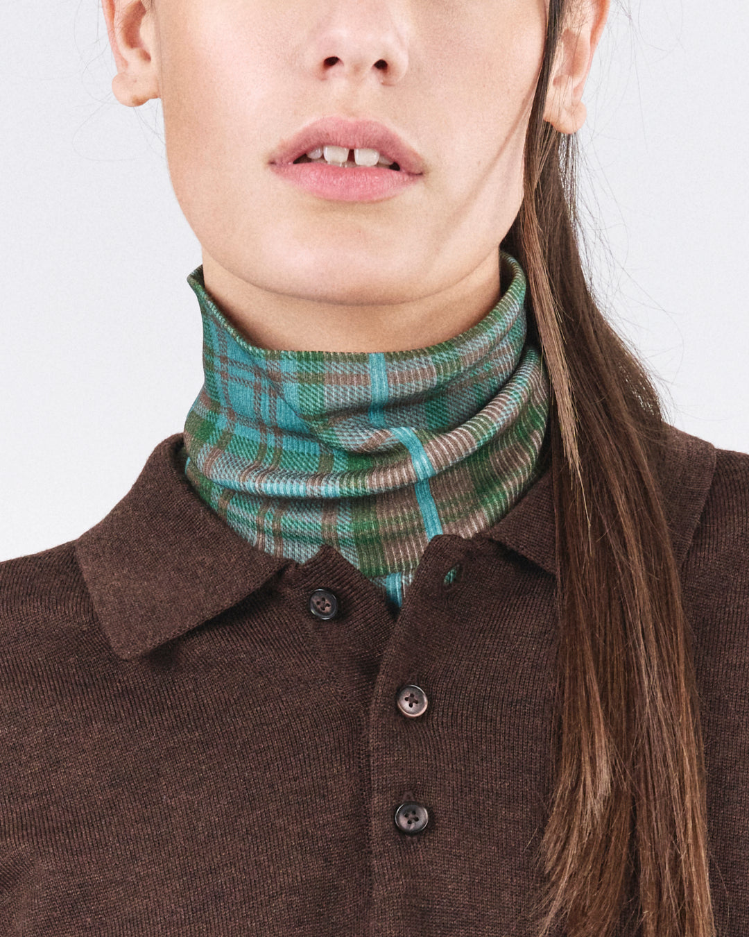 Neck Piece 220, Night Tartan Atelier E.B