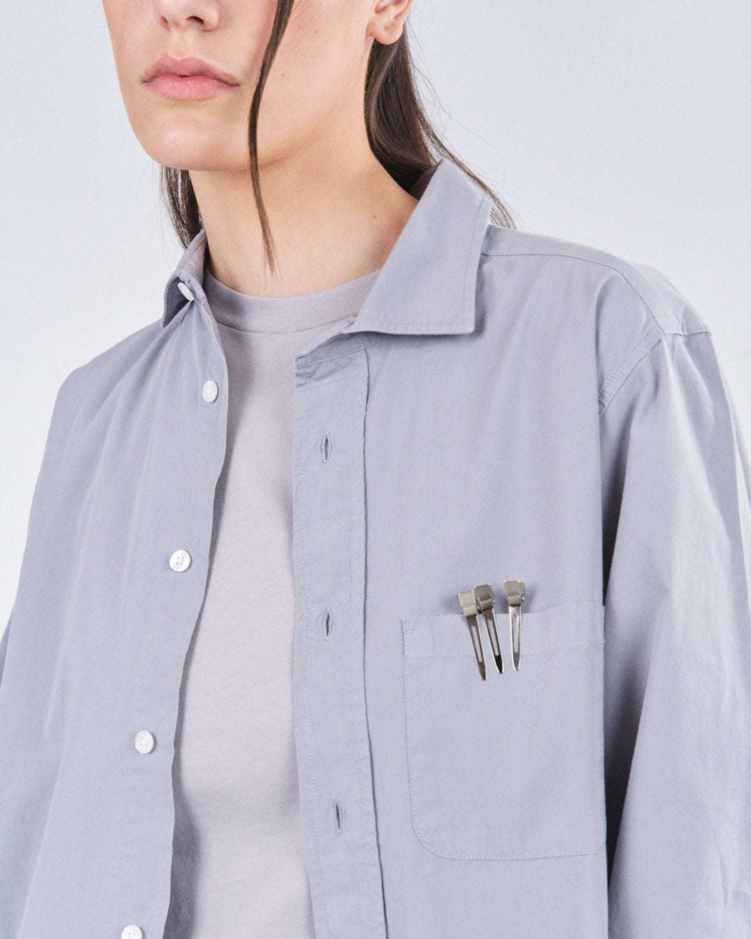 Shark Collar Shirt, Cimento