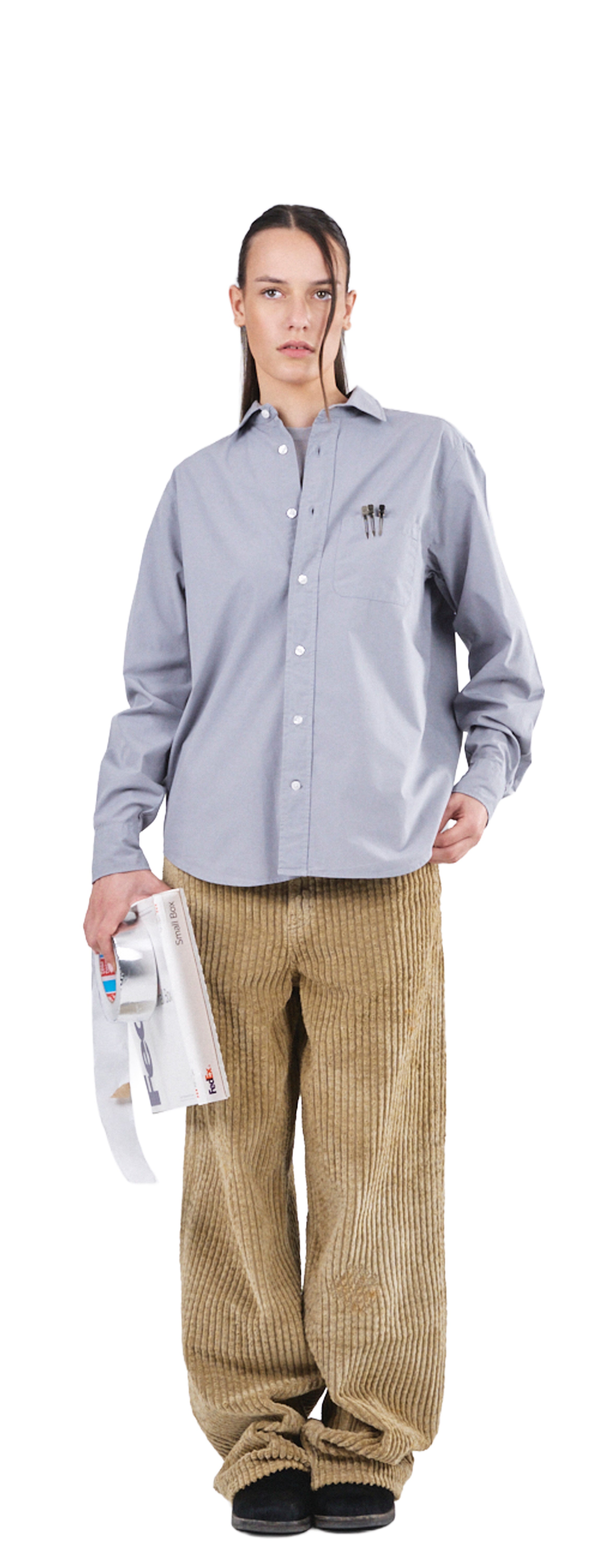 Shark Collar Shirt, Cimento