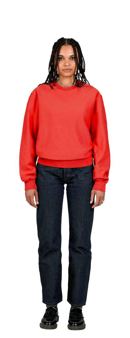 Classic Sweatshirt Crossgrain, Scarlet Sol