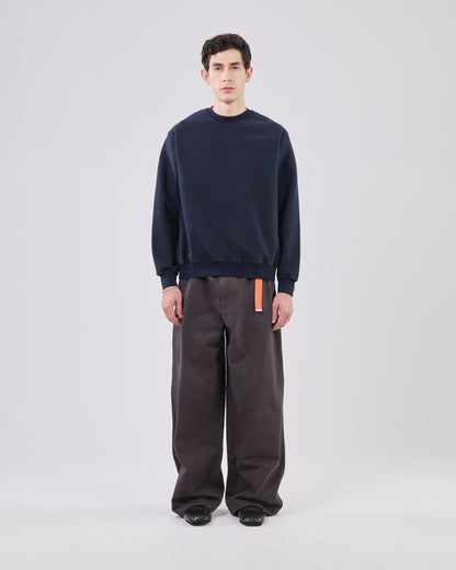 Classic Sweatshirt Crossgrain, Dark Navy