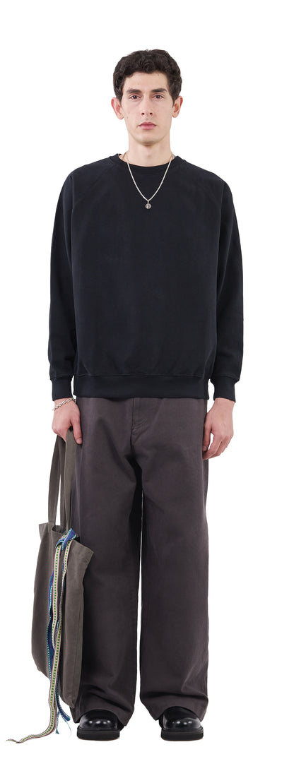 Raglan Sweatshirt, True Black
