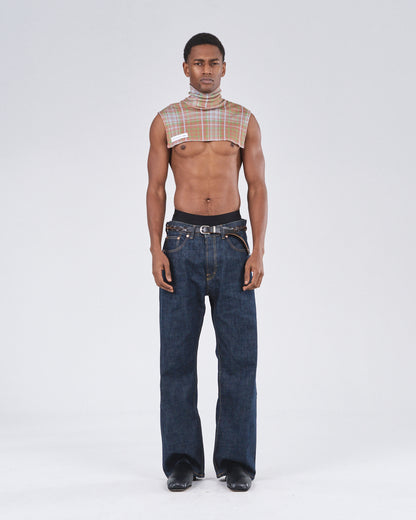 Neck Piece 220, Sunny Tartan Atelier E.B