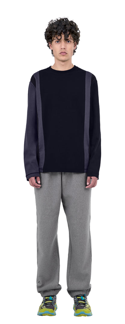 Boxy Longsleeve Patchwork, Ocean Puzzle