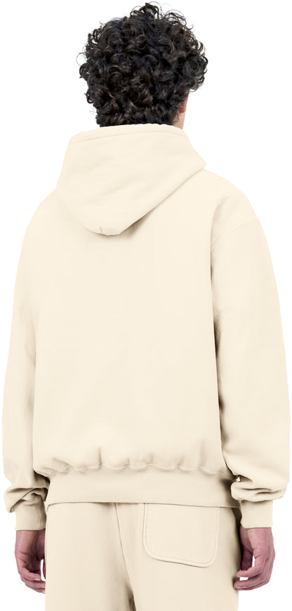 Classic Hoodie Crossgrain, Ivory