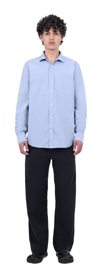 Shark Collar Shirt, Bluebell